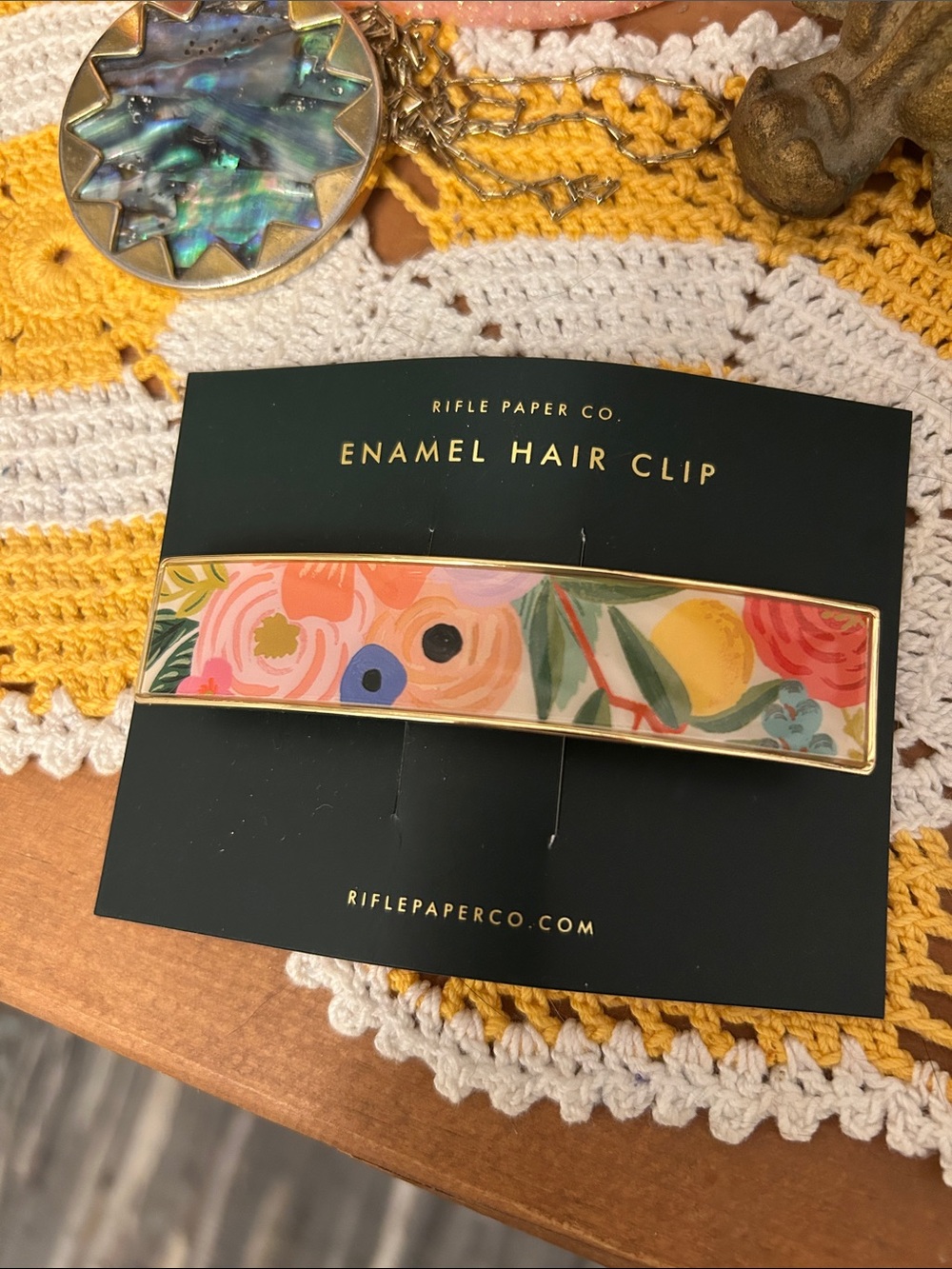 New with Tags: Rifle Paper Co. Enamel Hair Clip